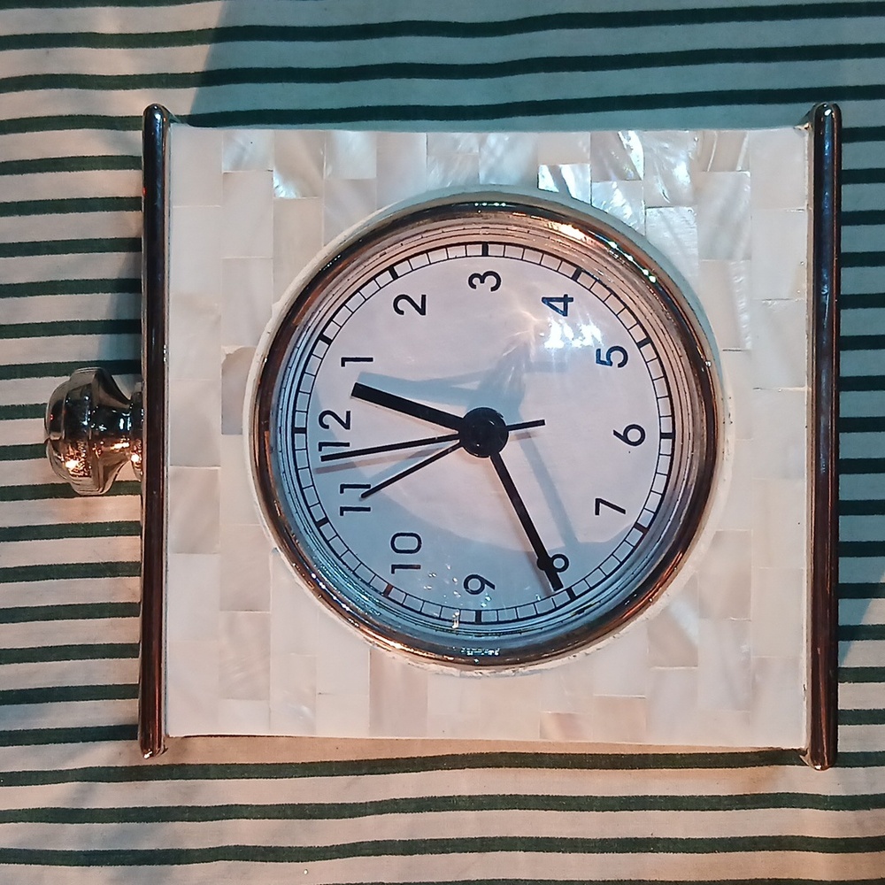 Mother of Pearl Pottery Barn Clock